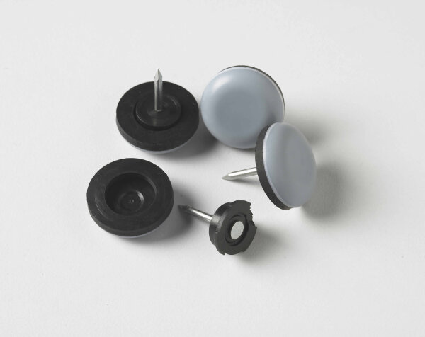 magiGLIDE® PTFE Gleiter mit Nagel und Clip Ø 30 mm