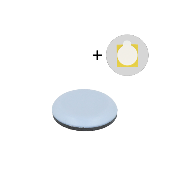 magiGLIDE® PTFE Gleiter 20 mm rund mit Klebepunkt