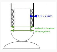 magiGLIDE® Gelenkgleiter Gleitfläche Ø 30 mm, für 18er Stahlrohr