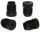 for2click® Stopfengleiter rund Gerade, 4er-Set Ø 25 mm